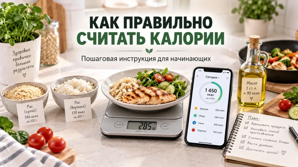 Как правильно считать калории — пошаговая инструкция для начинающих
