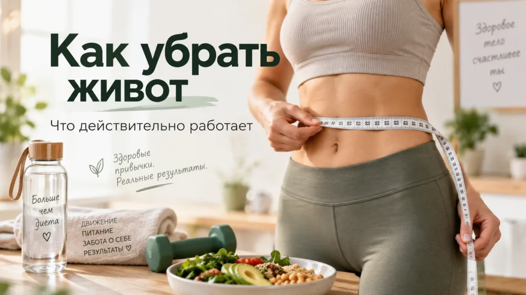 Как убрать живот и жир с живота — что действительно работает