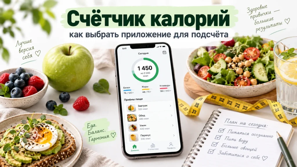 Счётчик калорий — как выбрать приложение для подсчёта еды