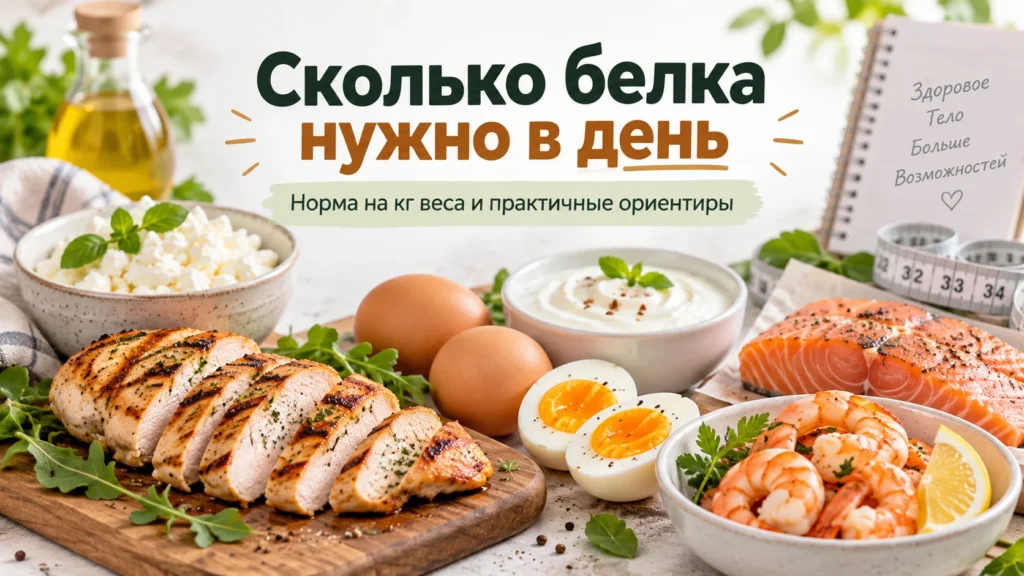 Сколько белка нужно в день — норма на килограмм веса