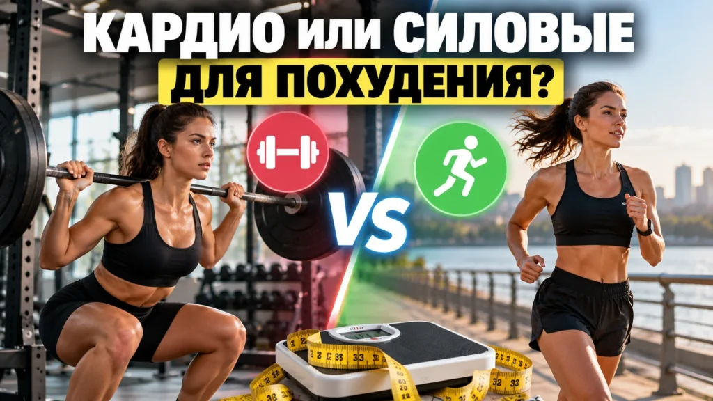 Кардио или силовые для похудения — сравнение бега и силовой тренировки