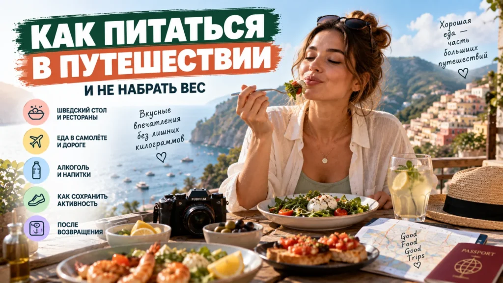 Питание в путешествии — как не набрать вес в отпуске
