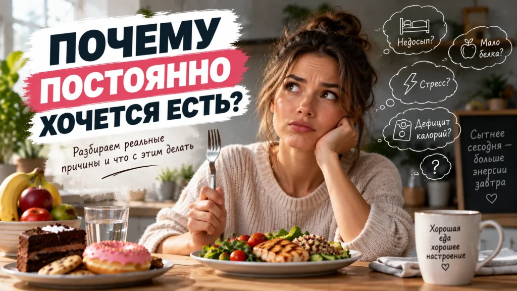 Почему постоянно хочется есть — причины голода даже после еды
